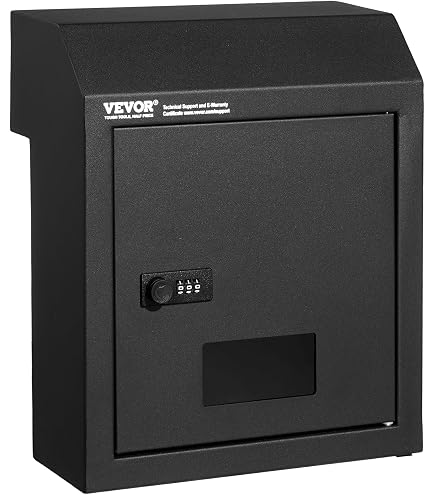 VEVOR Through The Door Key Drop Box, Heavy Duty Steel Through The